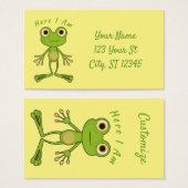 Ici, je suis mignonne grenouille Thunder_Cove (Devant & derrière)