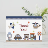 Ici, Là, Partout, Carte de remerciements Garçon (Debout devant)