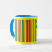 Ici Par Création (En Anglais) Mug De Café (Devant gauche)