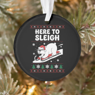 Ici pour faire du traîneau Noël ours polaire traîn