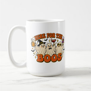 Ici pour les Huées - Mug drôle de fantôme d'Hallow