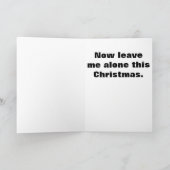 Ici, prenez une carte de Noël. Laisse-moi tranquil (Intérieur)