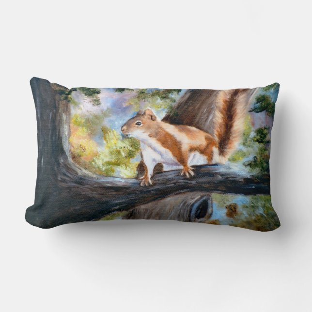 Ici vous regarde coussin d'écureuil (Recto)