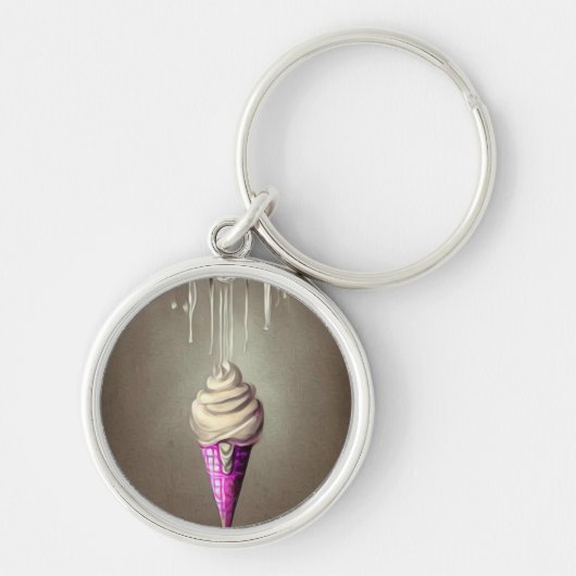 Icicle Ice Cream Cone Sleutelhanger (Voorkant)