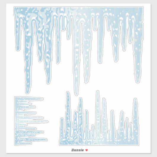 Icicle winterijs sticker (Vel)