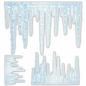 Icicle winterijs sticker (Voorkant)