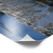 Icicles Abstrait Blue Winter Photographie (Coin)