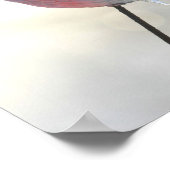 Icicles on Bird Lawn Ornament Winter Poster (Hoek)