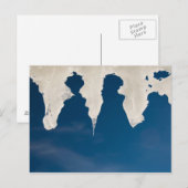 Icicles tegen een blauwe hemel briefkaart (Voorkant / Achterkant)