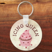 Icing Queen Cupcake Sleutelhanger (Voorkant)