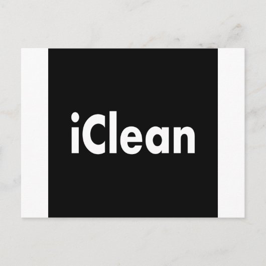iClean Briefkaart (Voorkant)