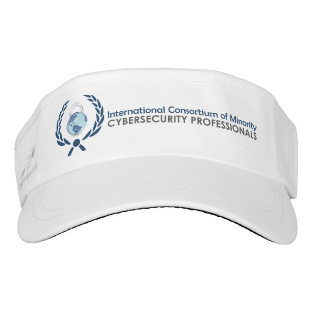 ICMCP Logo'd Visor, White Zonneklep (Voorkant)