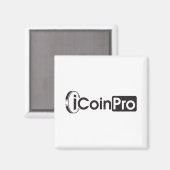 iCoinProLogo zwart Magneet (Voorkant / Achterkant)