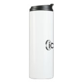 iCoinProLogo zwart Thermosbeker (Gedraaid links)