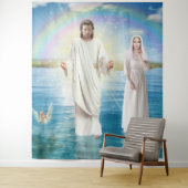 Icon afbeelding afgebeeld Jezus Christus Wandkleed (In situ)