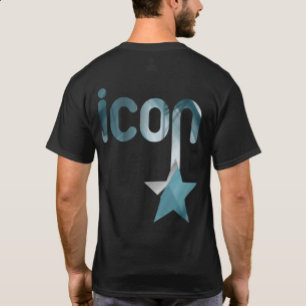 ICON Back Imprimer T-shirt Tendance Océan bleu Abs