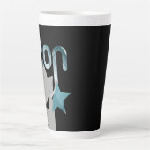 ICON Latte Mok Abstract interieur Blue Ocean (Voorkant)