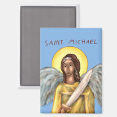 Icon of Saint Michael Magneet (Voorkant / Achterkant)