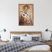Icon of the Saint Nicholas frame 2 Canvas Afdruk (Insitu (Slaapkamer))