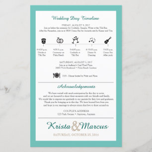 Icon TImeline Wedding Programme