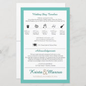 Icon TImeline Wedding Programme (Devant / Derrière)