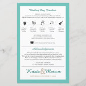 Icon TImeline Wedding Programme (Devant)