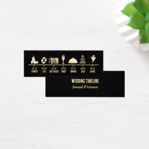  Icon Weddenschap tijdlijn minikaart Mini Visitekaartjes