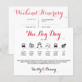 Icon Wedding Itinerary (Voorkant / Achterkant)