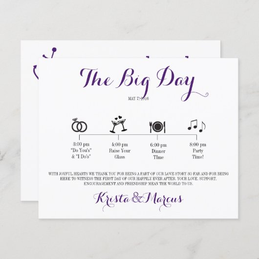 Icon Wedding route - Bestemmingsweddenschap (Voorkant / Achterkant)