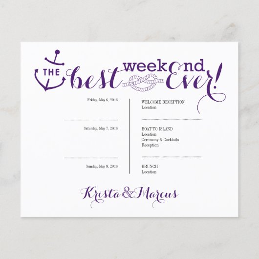 Icon Wedding route - Bestemmingsweddenschap (Achterkant)