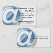 Icône brillante de Web de carte de visite (Devant / Derrière)