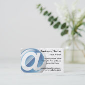 Icône brillante de Web de carte de visite (Debout devant)