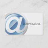 Icône brillante de Web de carte de visite (Dos)