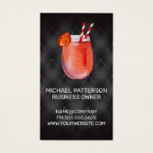 Icône Cocktail Drink | Noir (Devant)