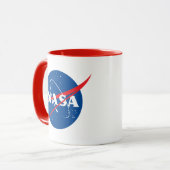 Icone Comet de la NASA Mug en céramique rouge/blan (Devant gauche)