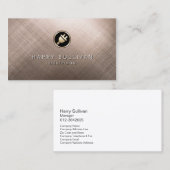 Icône de bouchon électrique métallique Carte de vi (Devant / Derrière)