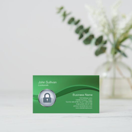 Icône de cadenas Carte de visite Locksmith (Debout devant)
