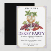 Icône de cheval de Derby pour les invitations (Devant / Derrière)