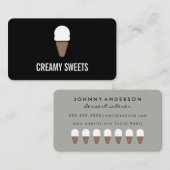 Icône de cône de crème glacée / Variation / Carte  (Devant / Derrière)