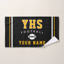 Icône de football, nom personnalisé et école, cade