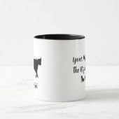 Icône de la vache méthane café Mug (Centre)