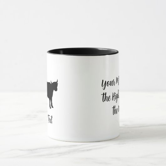 Icône de la vache méthane café Mug (Centre)