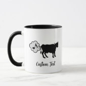 Icône de la vache méthane café Mug (Gauche)