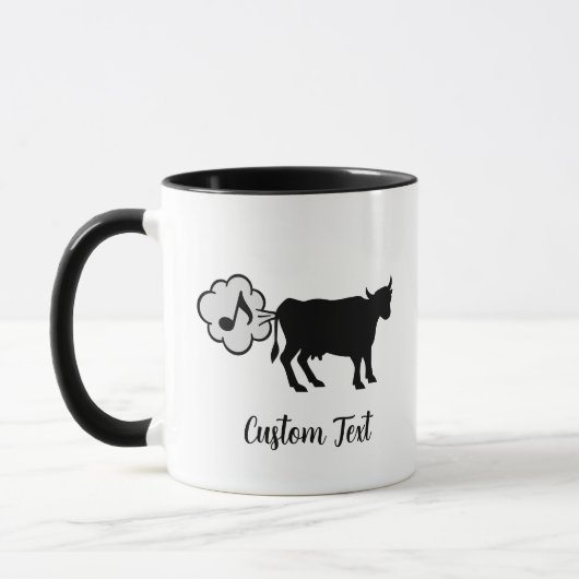 Icône de la vache méthane café Mug (Gauche)