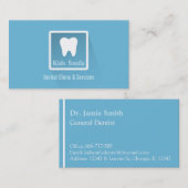 Icône dentaire moderne Cartes de visite dentaires (Devant / Derrière)