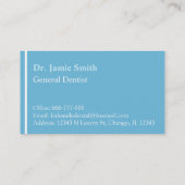 Icône dentaire moderne Cartes de visite dentaires (Dos)