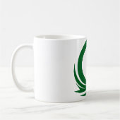 icône des vagues de tsunami vert Café Mug (Gauche)