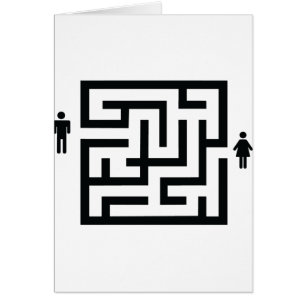 icône du labyrinthe homme-femme