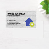 Icône Electricité et Home | Mur de brique (Bureau)