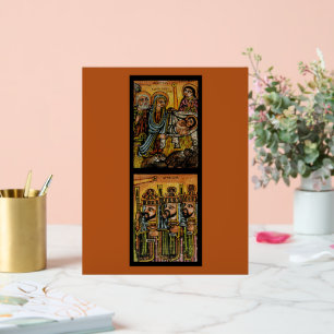Icône éthiopienne de la Nativité